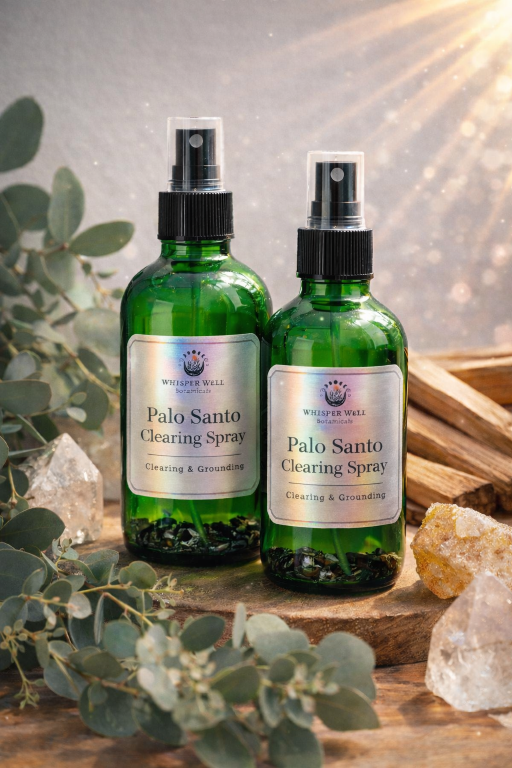 Palo Santo Clearing Spray Crystal-Infused · 4 oz